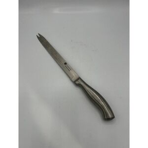 Hessler Worldwide Carving Knife Serrated Edge Forked Tip Stainless Steel Kitchen